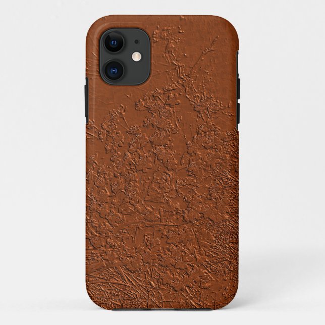 Bronze / Texture Brown coque iphone-Mate (Dos)