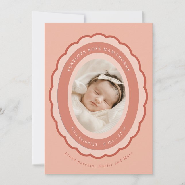 Brooch Keepsaké Faire-part de naissance (Devant)