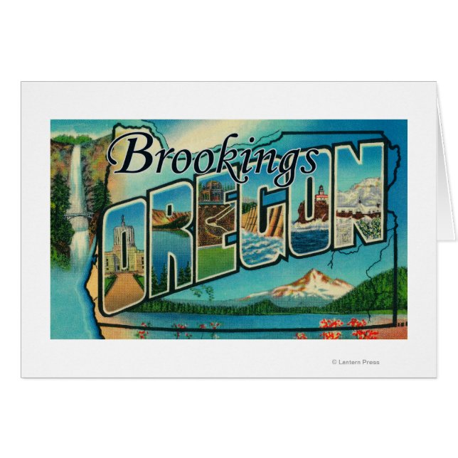 Brookings, Oregon - Scènes de grandes lettres (Devant horizontal)