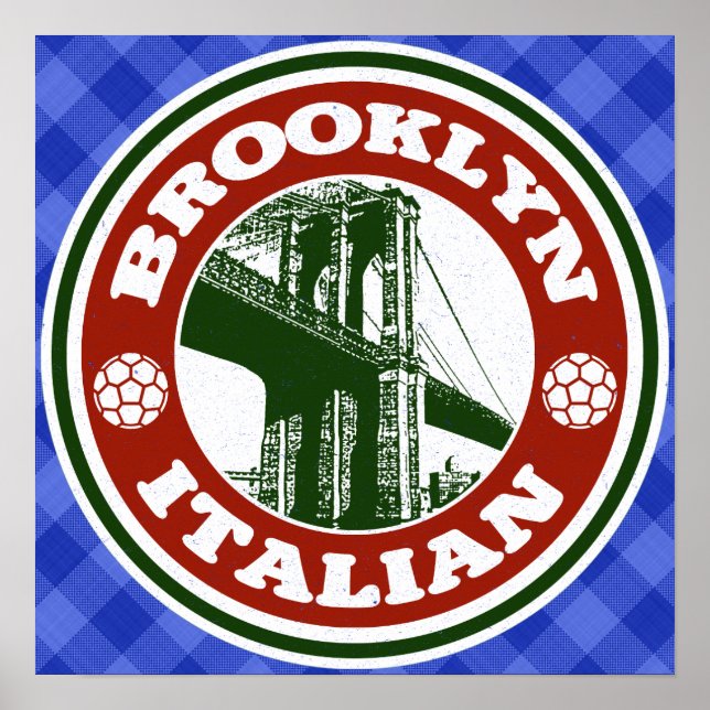 Brooklyn American Italian Poster Print (Devant)