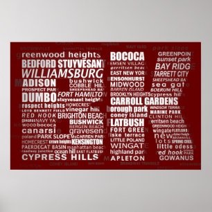 Brooklyn BK NYC Poster Imprimer