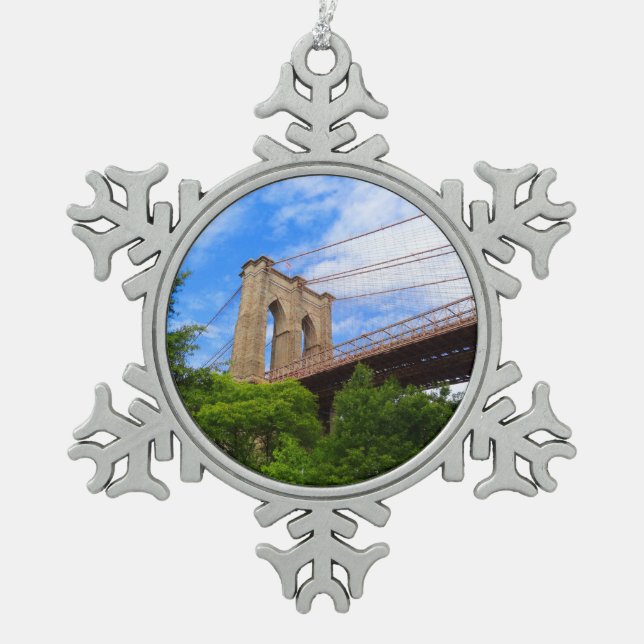 Brooklyn Bridge #1 Ornement de flocon de neige (Devant)