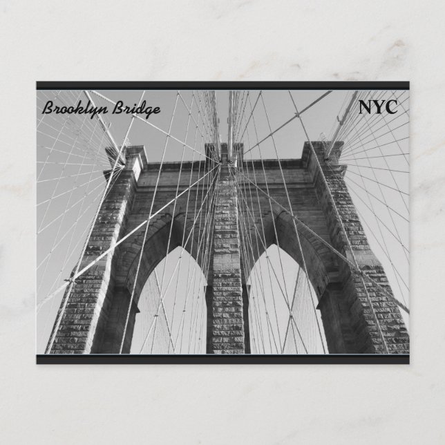 Brooklyn Bridge Carte postale NYC (Devant)