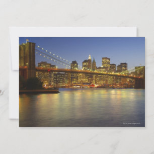 Brooklyn Bridge et bâtiments de New York City