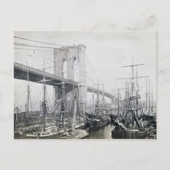 Brooklyn Bridge vers 1883 Carte postale (Devant)