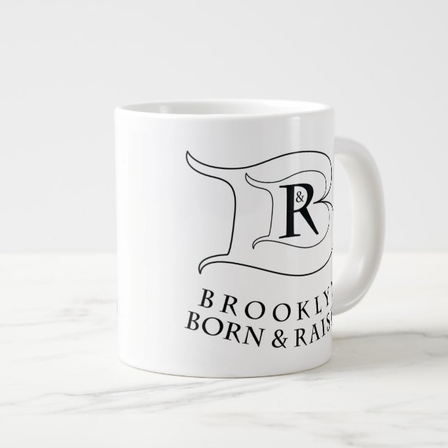 BROOKLYN EST NÉ ET A ÉLEVÉ JUMBO MUG (Devant droit)