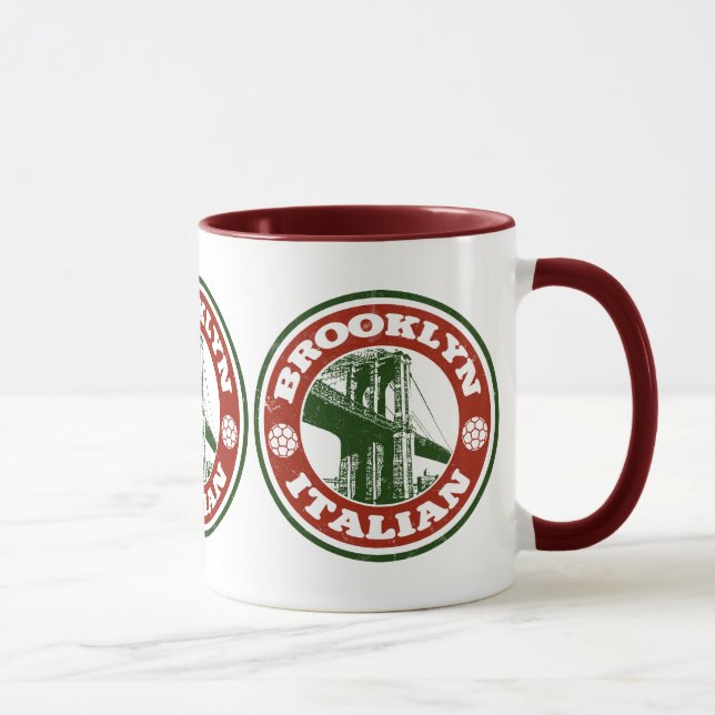 Brooklyn New York Italiens Mug (Droite)