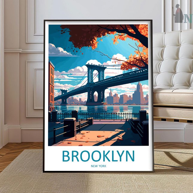 Brooklyn New York Voyage Impression Art Mural Broo (Créateur téléchargé)
