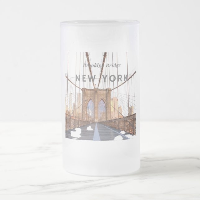 Brooklyn Pont Verre Froid Beer Mug (Centre)