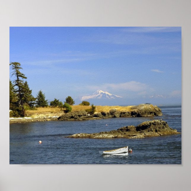 Brooks Point & Mt. Baker - Impression d'art fine (Devant)