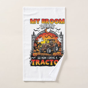 Broom Broke Tractor Halloween Witch Ghosts_1