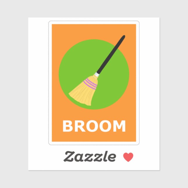BROOM Halloween Sticker (Feuille)