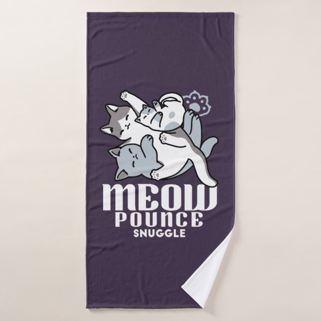 Brosse à lait - Chats à couchage mignon (Serviette de bain)