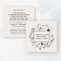 Brosse botanique moderne et carte de référence noi