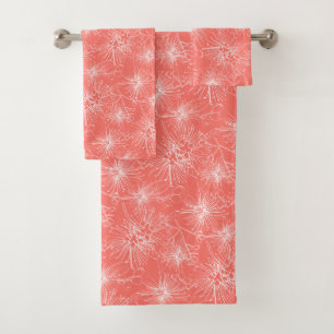 Brosse cerise lilly pilly floral blanc corail