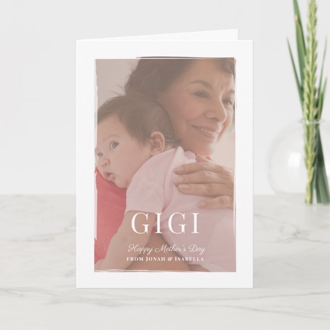 Brosse superposition Gigi carte de fête des mères (Devant)