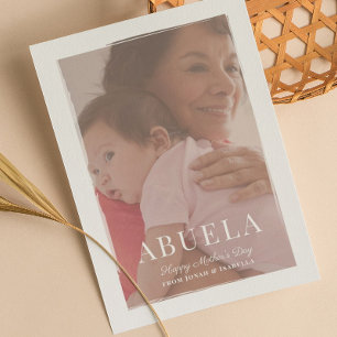 Brosse sur la carte de la fête des mères d'Abuela