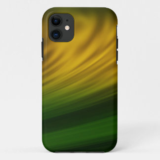 Brosse verte et jaune sur coque iphone