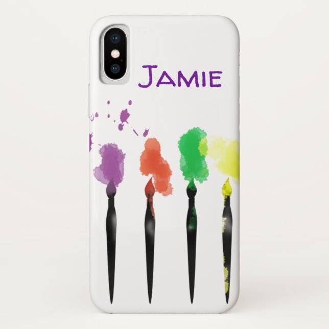 Brosses de peinture Messy iPhone / coque ipad (Dos)