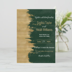 Brosses dorées modernes Peinture Abstraite