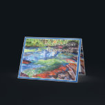 Brother Birthday Personnalise la carte de nom<br><div class="desc">Rivière des Cinq Couleurs,  Caño Cristales est la plus spectaculaire des merveilles naturelles du pays. Située dans la chaîne de montagnes de Serranía de la Macarena,  la rivière est imprégnée de couleurs extraordinaires : les tons jaunes,  verts,  bleus,  noirs et rouges virevoltent du fond.</div>