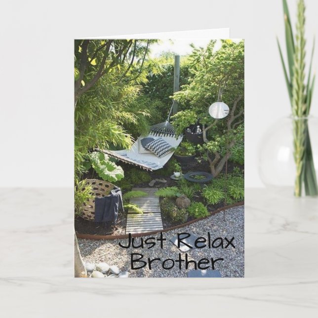 BROTHER EST SOUHAITÉ CARTE "HAPPY 50th BANTHDAY" (Devant)