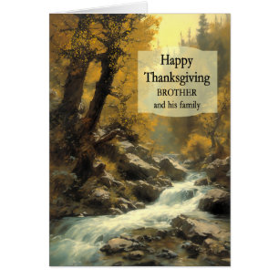 Brother et sa famille Forêt de Thanksgiving