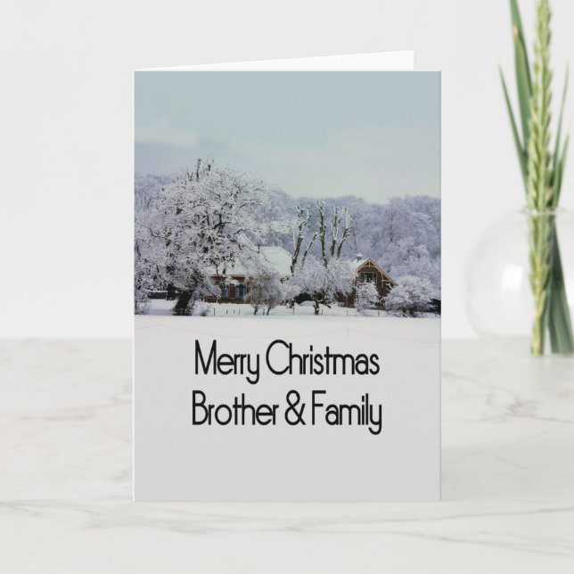 Brother & Family Joyeuse carte de Noël (Devant)