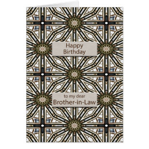 Brother-in-law Birthday Abstract Mandala Design