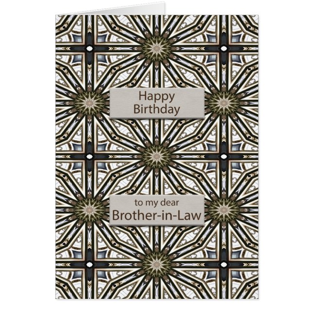 Brother-in-law Birthday Abstract Mandala Design (Devant)