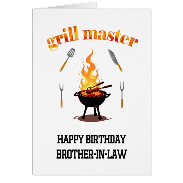 Brother In Law Grill Master Anniversaire (Devant)
