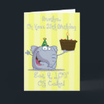 Brother Mange Plus de gâteau Carte d'anniversaire<br><div class="desc">carte</div>