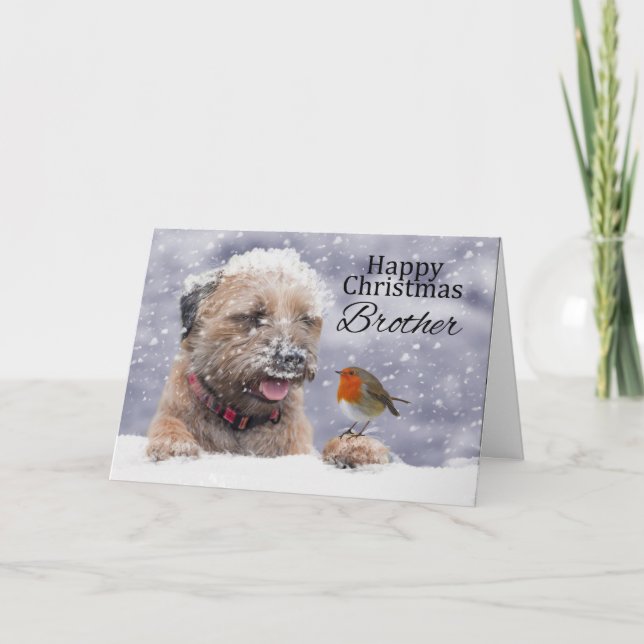 Brother, Noël, carte de chien de messagerie fronti (Devant)