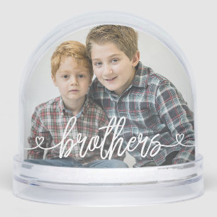 Brothers Love Hearts Photo personnalisée