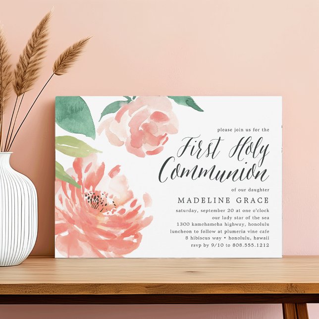 Brouillard Peony | Invitation de la première saint (Créateur téléchargé)