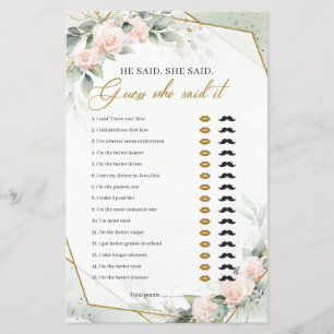 Broussette rose d'or eucalyptus cadre Il a dit