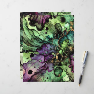 Brow Halloween Witch’s Alcohol Ink Scrapbook