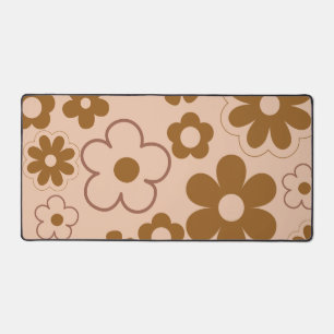 Brown Automne Retro Y2K Hippie Flower Motif