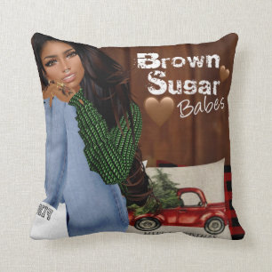Brown Babes sucre Coussin 1
