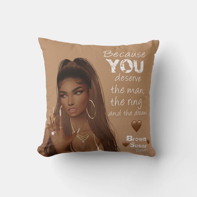 Brown Babes sucre Coussin 3 (Recto)
