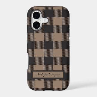 Brown Black En vichy Buffalo Plaid Farming