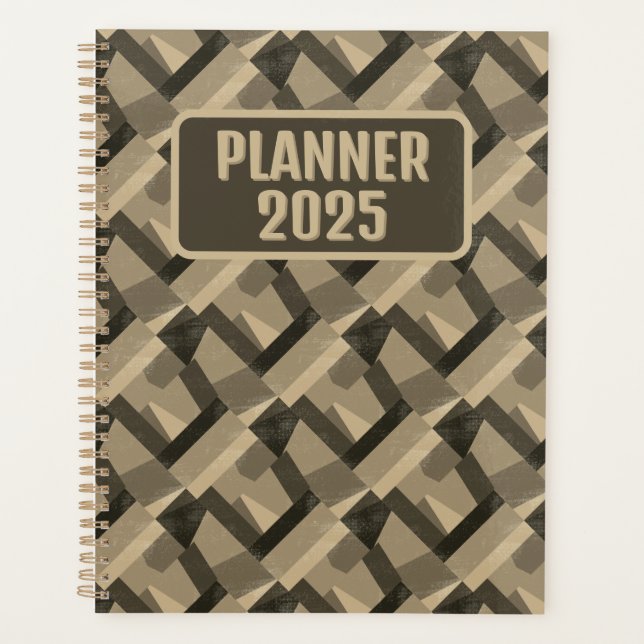 Brown Boho Geometric Abstrac Customizable (Devant)
