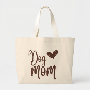 Brown chien maman grand Sac fourre-tout