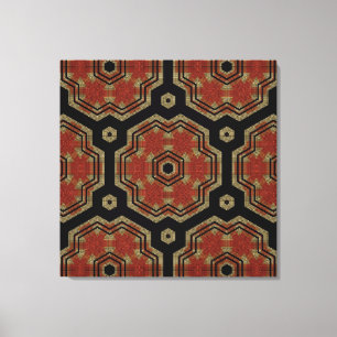 Brown, Crème Retro Art en toile Motif sans couture