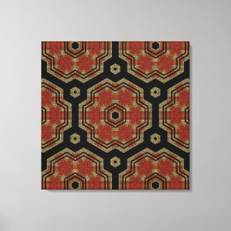 Brown, Crème Retro Art en toile Motif sans couture