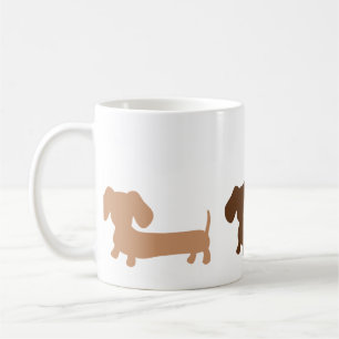 Brown Dachshund Café Mug classique Saucisse Chien