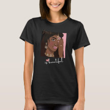 Brown est magnifique Tshirt pour filles Brown