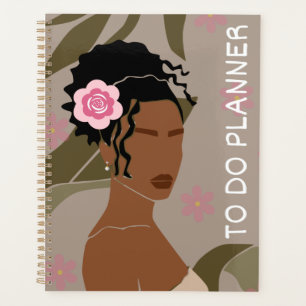 Brown Femme Boho à faire planificateur
