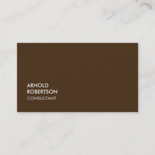 Brown moderne  tendance chic Carte de visite