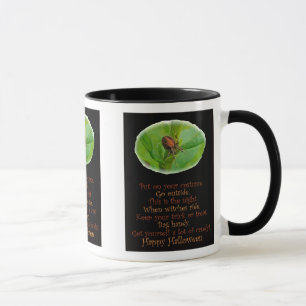 Brown Orange Araneus Halloween Mug